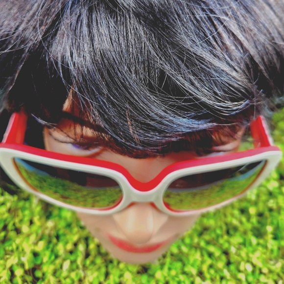 CARTIER White Red Pink Logo France Luxury Oversized CHARLIE Unisex Sunglasses 6" - Picture 16 of 16